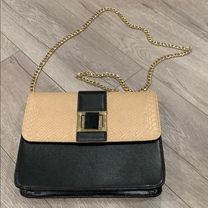 BEBE Purse/Clutch with Gold chain